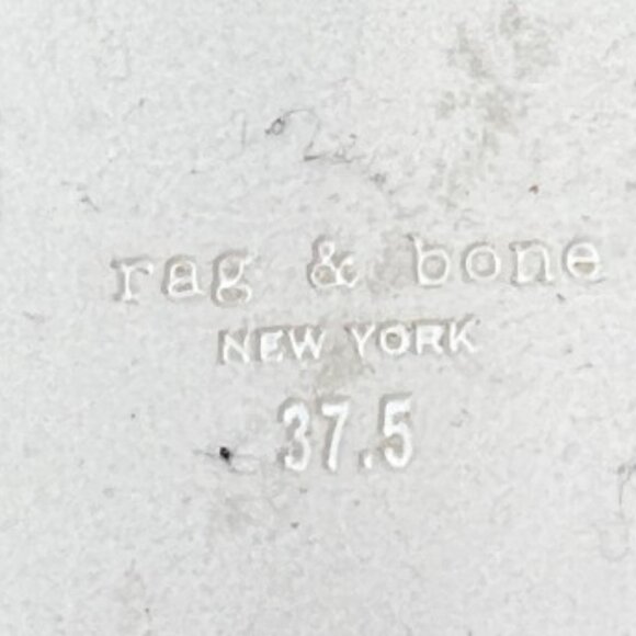 rag & bone Melrose Slide Sandals NWOT Black/White Size EU 37.5 / US 7.5 - Picture 7 of 7